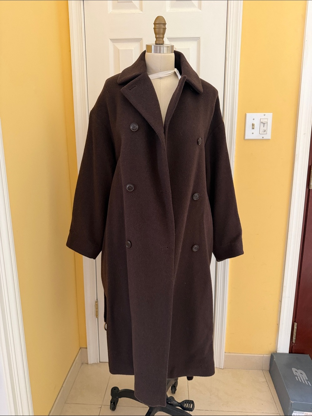 & Other Stories Long Brown Belted Coat